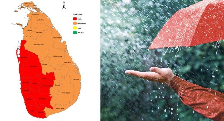 RED ALERT for Sri Lanka: Heavy Rainfall Forecasted